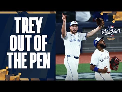 22-year-old Trey Yesavage comes out of the bullpen for the Blue Jays in World Series Game 7!