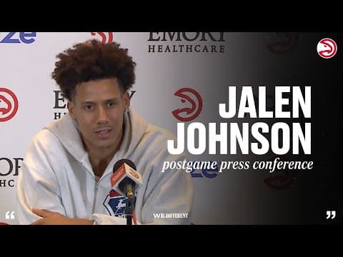 Hawks vs. Magic Postgame Press Conference: Jalen Johnson