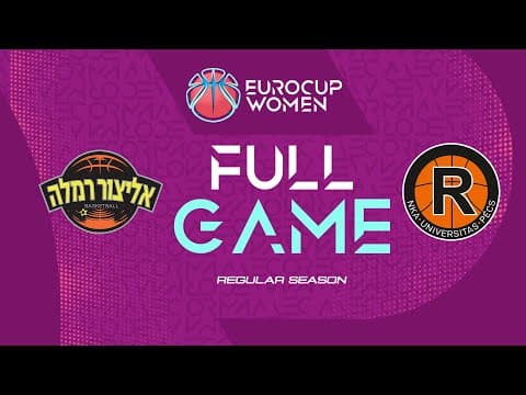 LIVE - Elitzur Ramla v NKA Universitas Pecs | EuroCup Women 2025-26 | Regular Season