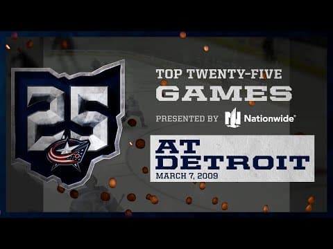 RICK NASH HATTY! 🧢🧢🧢 CBJ Win A Statement Game in the Motor City on March 7, 2009  | Top 25 Games