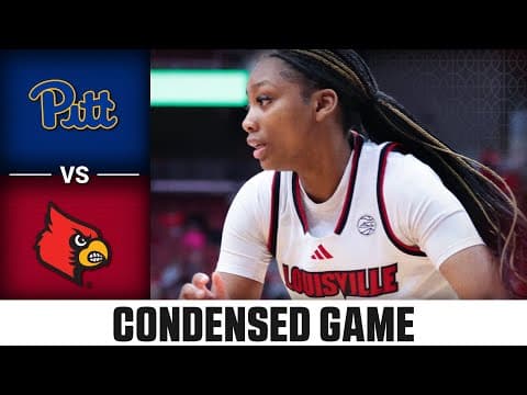 Pitt vs. Louisville Condensed Game | 2025-26 ACC Women’s Basketball