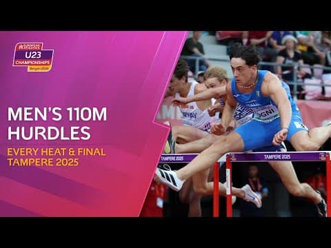Men’s 110m Hurdles 🇮🇹🔥 | EVERY Heat & Final | Tampere 2025