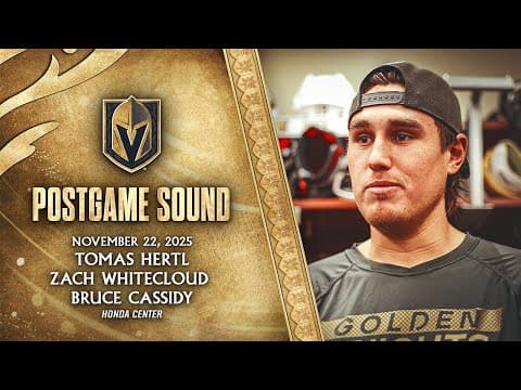 🎥 POSTGAME SOUND: Hertl, Whitecloud & Cassidy