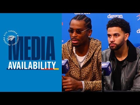 Shai Gilgeous-Alexander and Ajay Mitchell Postgame Media Availability | December 25, 2025