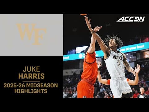 Wake Forest G Juke Harris Midseason Highlights | 2025-26 ACC Men's Basketball