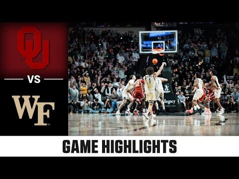 Oklahoma vs. Wake Forest Game Highlights | 2025-26 ACC Men's Basketball