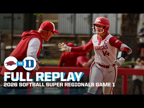 Arkansas vs. Duke: 2026 NCAA softball super regionals Game 1  | FULL REPLAY