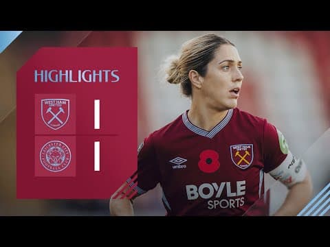Highlights | West Ham Women 1-1 Leicester City Women | Women's Super League
