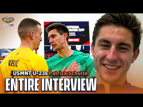 USMNT U-23 keeper Patrick Schulte dreams of playing at the Olympics! | Morning Footy | CBS Sports