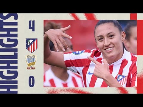 Atlético de Madrid Femenino 4-0 Alhama | ⚽ Jensen (2), Gaby G. & Fiamma | HIGHLIGHTS, Liga F - MD9