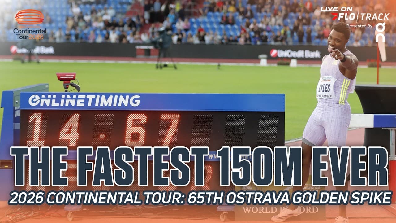 NOAH LYLES DID WHAT?! World Record Men's 150m Race | 2026 Continental Tour 65th Ostrava Golden Spike