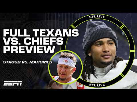 C.J. Stroud is playing like he TRUSTS the O-Line! - Andrew Hawkins on Texans vs. Chiefs | NFL Live