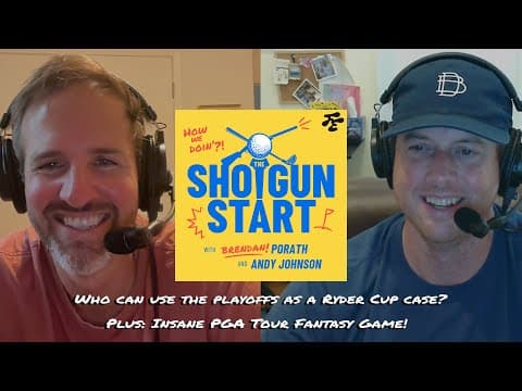 The FedEx Cup to Ryder Cup pathway, Insane PGA Tour fantasy game, & Golf Advice | The Shotgun Start