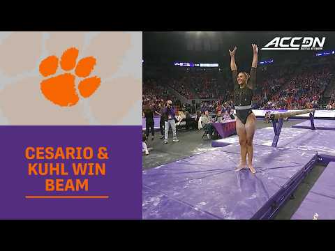 Clemson's Ella Cesario & Quinn Kuhl Lead Tigers To Victory On Beam | 2026 ACC Gymnastics