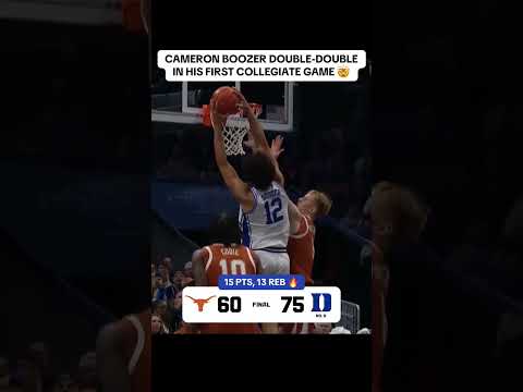 Cameron Boozer and Isaiah Evans lead Duke to the W over Texas 👏