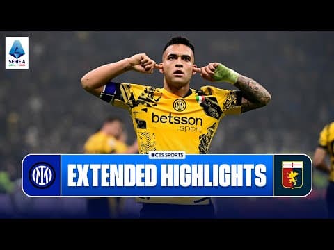 Inter vs. Genoa: Extended Highlights | Serie A | CBS Sports Golazo