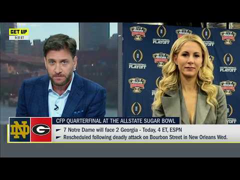 Laura Rutledge on how Notre Dame and Georgia are preparing for the postponed Sugar Bowl | Get Up