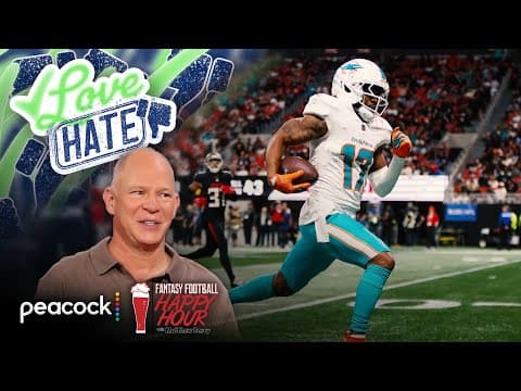 Dolphins QB change hurts Jaylen Waddle's value in Week 16 | Fantasy Football Happy Hour | NFL on NBC