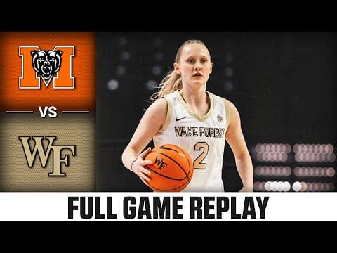 Mercer vs. Wake Forest Full Game Replay | 2025-26 ACC Women's Basketball
