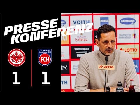 „Zweite Halbzeit war richtig gut“ - Pressekonferenz nach 1. FC Heidenheim - Eintracht Frankfurt
