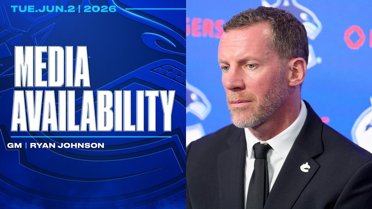 General Manager Ryan Johnson following the Vancouver Canucks Hiring of Manny Malhotra (Jun 2 2026)