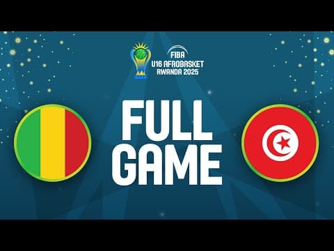 LIVE - Mali v Tunisia | FIBA U16 AfroBasket 2025 | Quarter-Finals