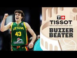 Ignas Sargiunas 🇱🇹 | 🚨 TISSOT Buzzer Beater | FIBA Basketball World Cup 2027 European Qualifiers