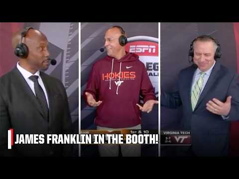James Franklin called Frank Beamer's WIFE before joining Virginia Tech?! 🤣 | ESPN College Football