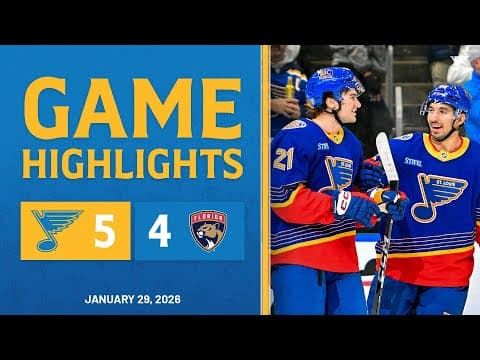 Game Highlights: Blues 5, Panthers 4