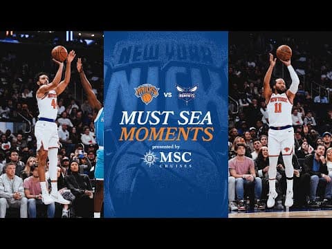Knicks win final preseason after defeating Hornets at home | October 17, 2025