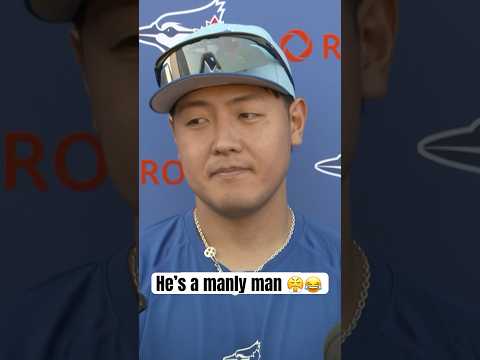 Kazuma Okamoto = Serious and Manly 🤣和真は真面目 で、男らしい！#MLB #BlueJays #Toronto