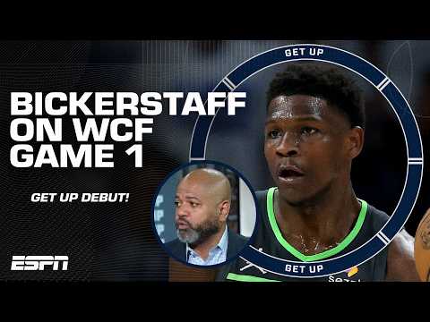BAD GAME OR BAD SIGN for the Timberwolves? J. B. Bickerstaff talks WCF GAME 1️⃣ in his Get Up debut!
