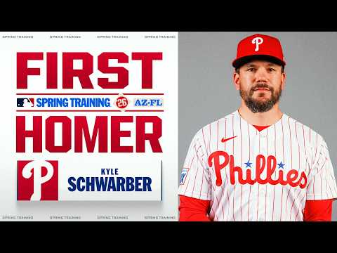 Kyle Schwarber LAUNCHES his first home run of Spring Training!