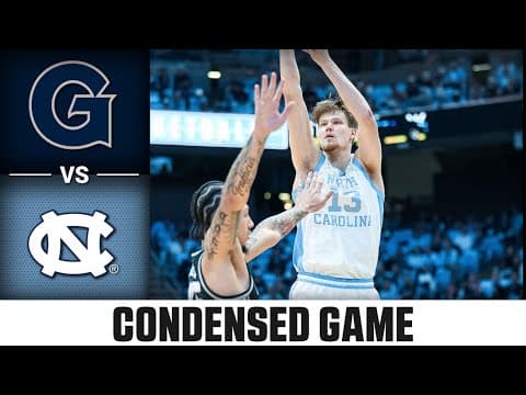 Georgetown vs. North Carolina Condensed Game| 2025-26 ACC Men's Basketball