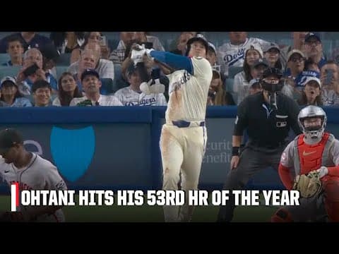 Shohei Ohtani crushes his 53rd home run of the season 🚀 | ESPN MLB