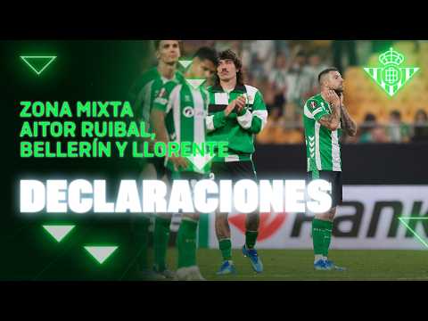 Zona mixta de Aitor, Bellerín y Llorente tras el #RealBetisSCBraga 🗣🎙 | Real BETIS