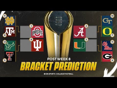 College Football Playoff Projections AFTER WEEK 8