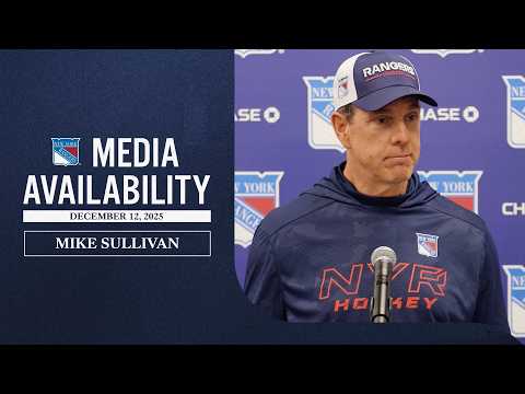 NYR Practice: Mike Sullivan Media Availability | Dec. 12, 2025
