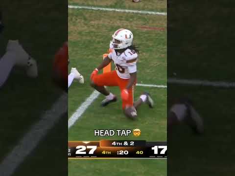 Hit the “nite nite” celly after icing the game 🤧 #miamihurricanes #accfootball #collegefootball