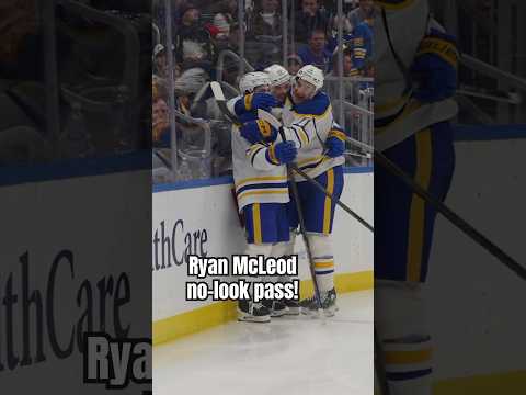 Ryan McLeod has eyes in the back of his head. 👀 #nhl #buffalosabres #hockey