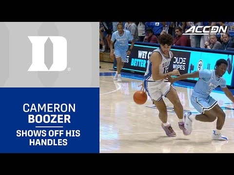 Duke Superstar Big Man Cameron Boozer Shows Off His Handles