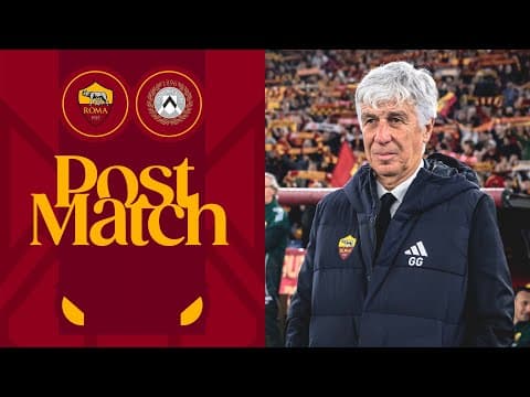 GIAN PIERO GASPERINI | INTERVISTA POST ROMA-UDINESE
