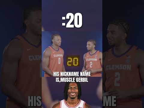 Get to know Clemson’s RJ Godfrey in our Beat the Buzzer challenge! 🐅 #clemsontigers #accbasketball