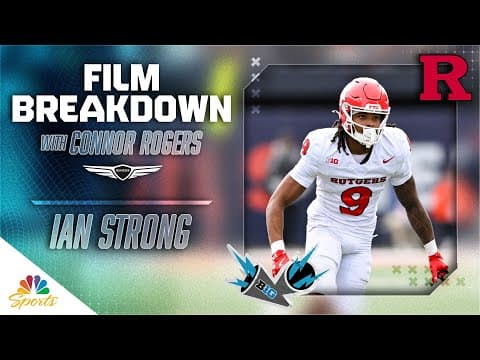 Rutgers wide receiver Ian Strong has been a 'monster' | Big Ten Film Breakdown | NBC Sports