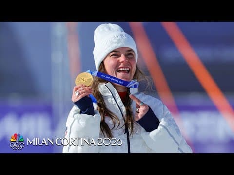 How Breezy Johnson broke gold medal after winning downhill title | Winter Olympics 2026 | NBC Sports