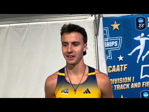 Colin Sahlman on why he chose the 800 at 2026 NCAAs and his “mini-mullet”