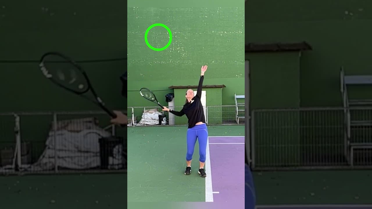 Do you see the difference? #tennisserve