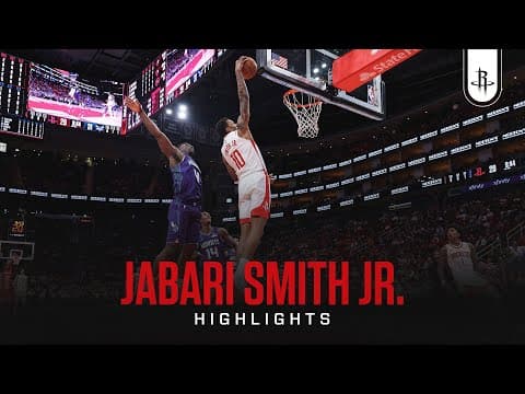 Jabari Smith Jr. (17 points) Highlights vs. Charlotte Hornets