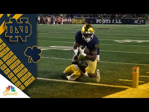 Notre Dame's Jadarian Price explodes up the left side for touchdown vs. USC | NBC Sports