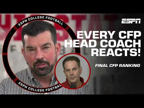 CFP RANKINGS HEAD COACHES REACT 🍿 Ole Miss new HC Pete Golding SPEAKS 🗣️ | ESPN CFB